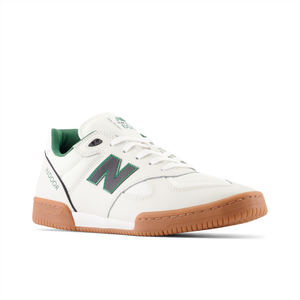 New Balance Numeric Tom Knox 600 White/Green angle front view