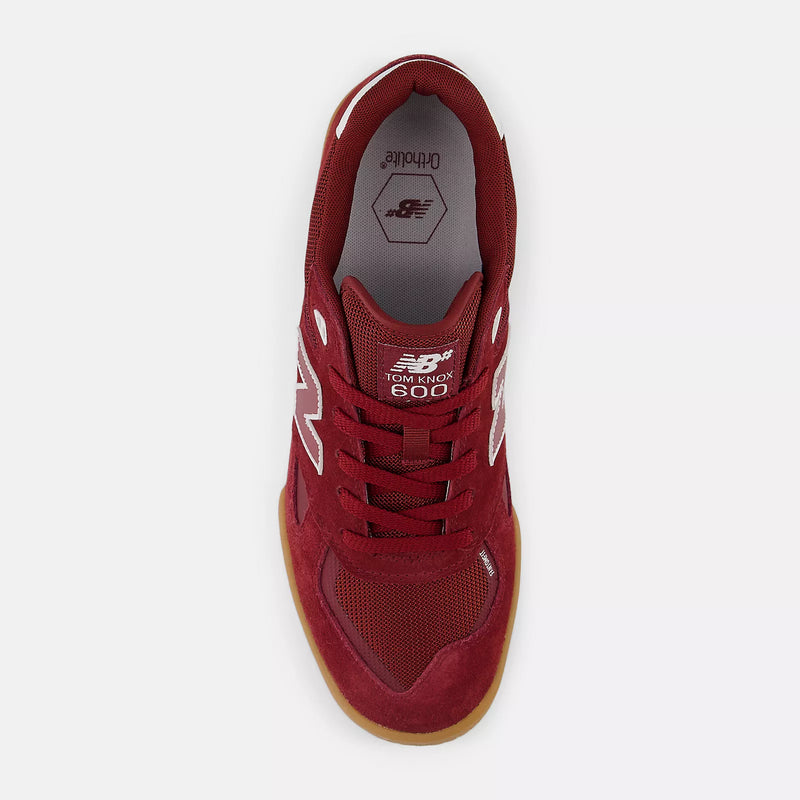 New Balance Numeric Tom Knox 600 Red/White top down view