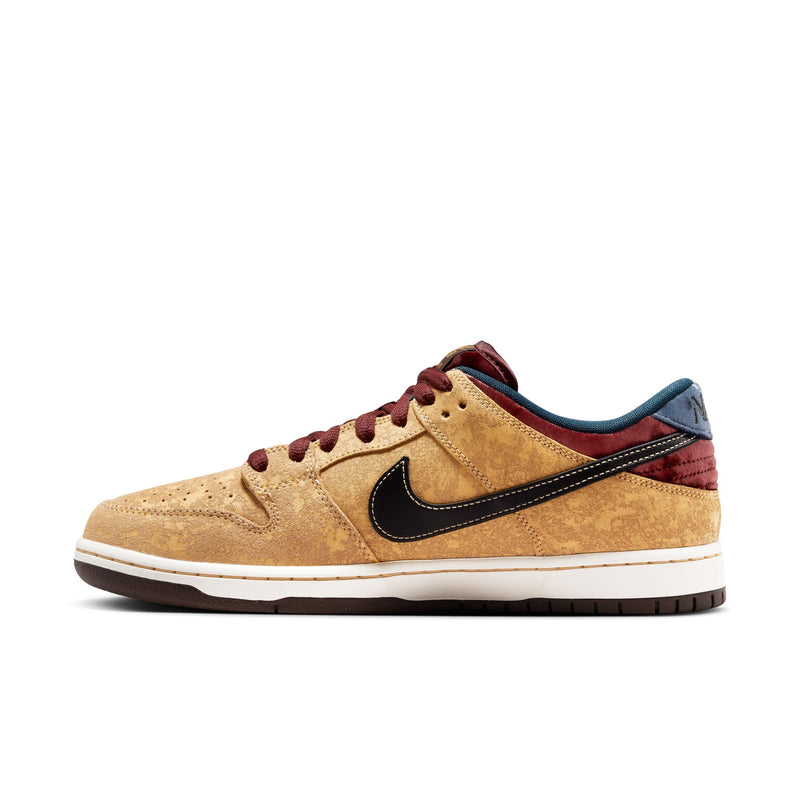 Nike SB Dunk Low Pro "City of Cinema" Celestial Gold/Dark Team Red