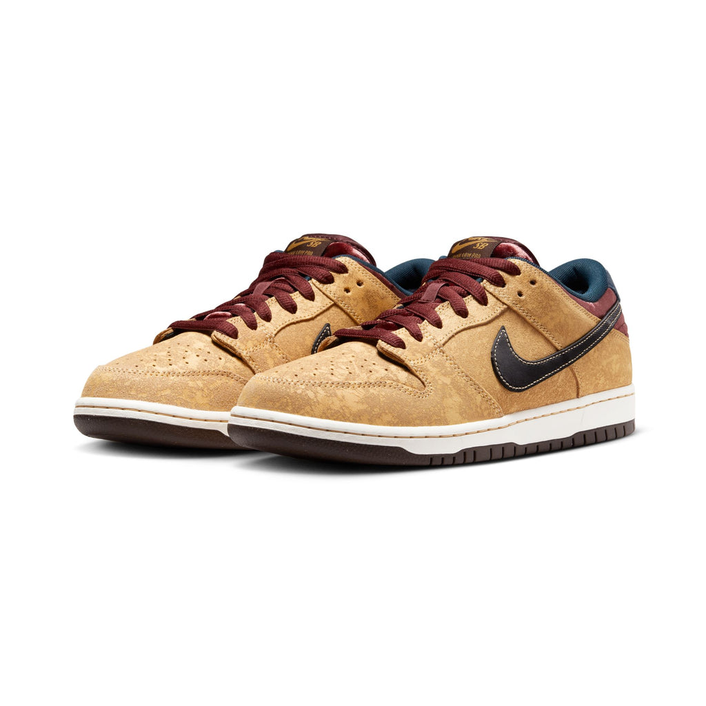 Nike SB Dunk Low Pro "City of Cinema" Celestial Gold/Dark Team Red