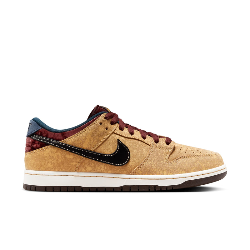 Nike SB Dunk Low Pro "City of Cinema" Celestial Gold/Dark Team Red