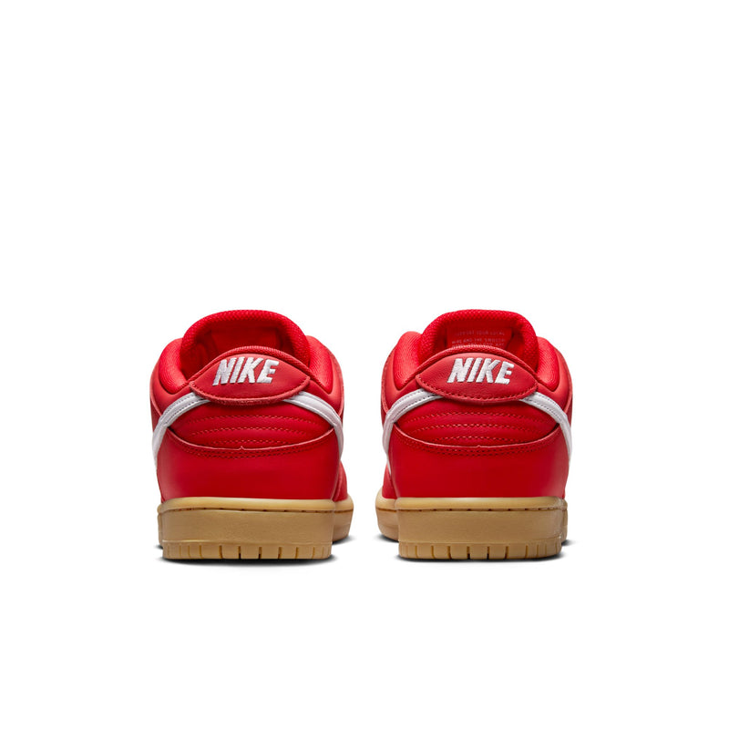 Nike SB Dunk Low Pro University Red/White-University Red back of pair view