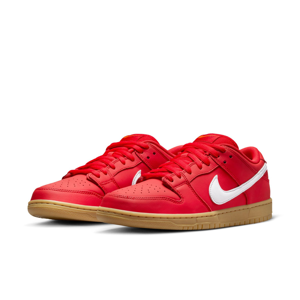 Nike SB Dunk Low Pro University Red/White-University Red pair view