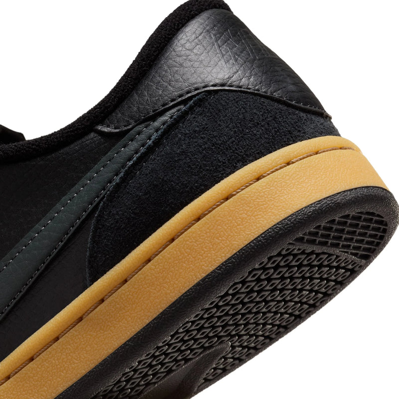 Nike SB FC Classic Black/Anthracite-Black-Vivid Orange heel close up