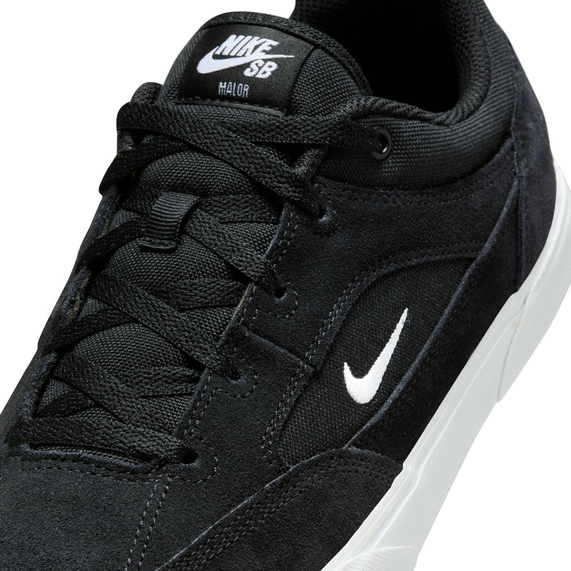 Nike SB Malor Black/White swoosh detail