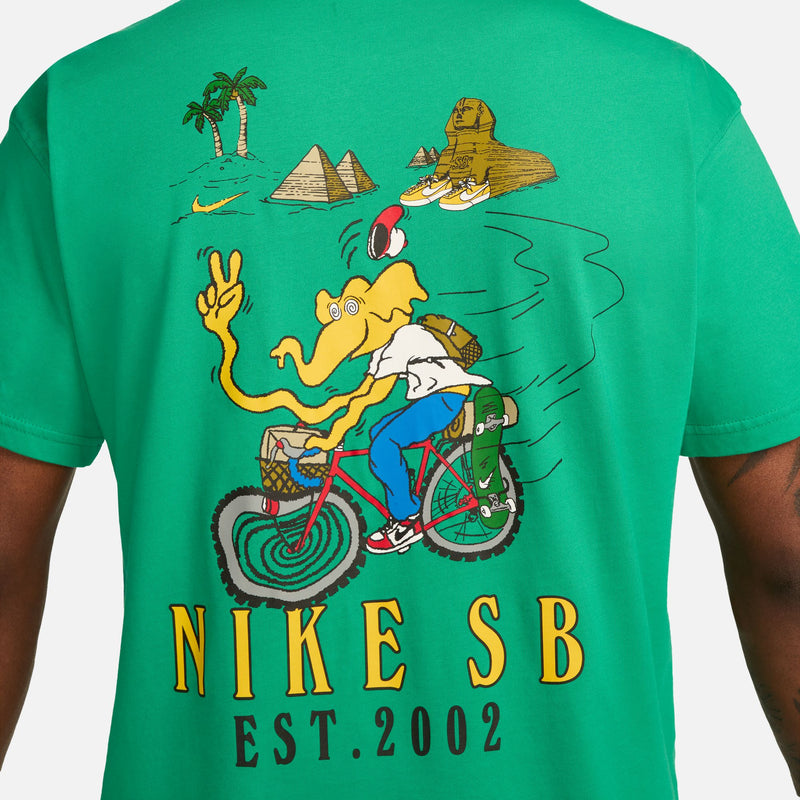 Nike SB T-Shirt Bike Day Stadium Green back graphic view