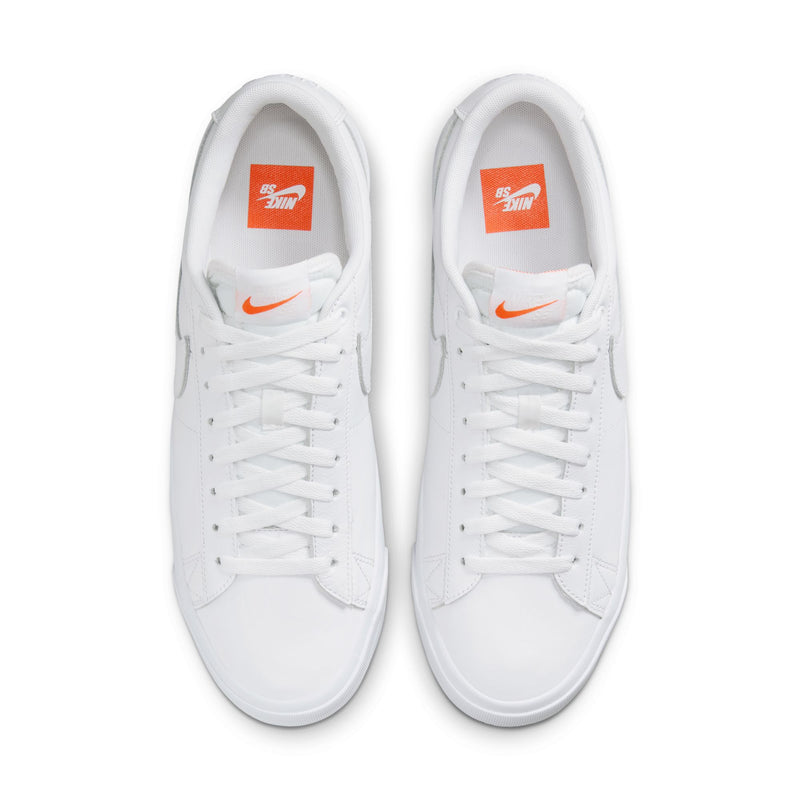 Nike SB Zoom Blazer Low Pro GT ISO White/White top down view