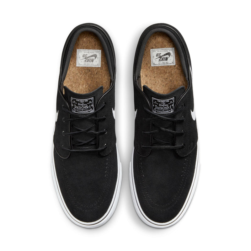 Nike SB Zoom Janoski OG+ Black/White top down view