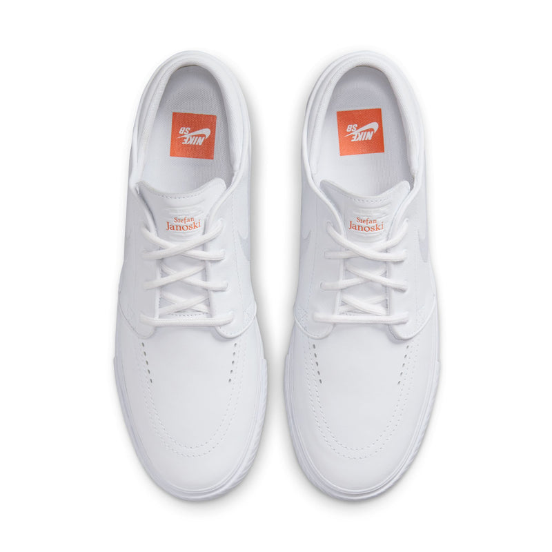 Nike SB Zoom Janoski OG+ ISO White/White top down view