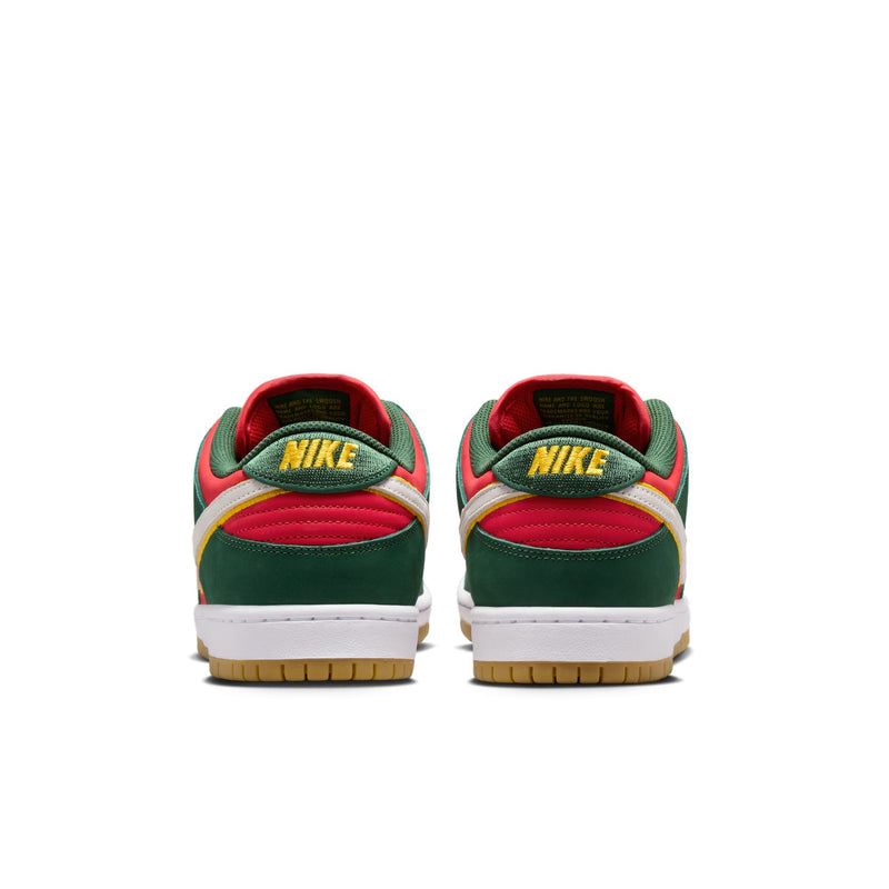 Nike SB Dunk Low Pro Premium "Seattle Supersonics" Fir/White/University Gold/Fire Red