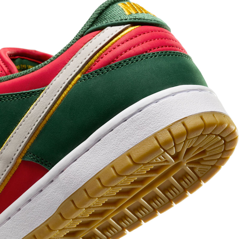 Nike SB Dunk Low Pro Premium "Seattle Supersonics" Fir/White/University Gold/Fire Red