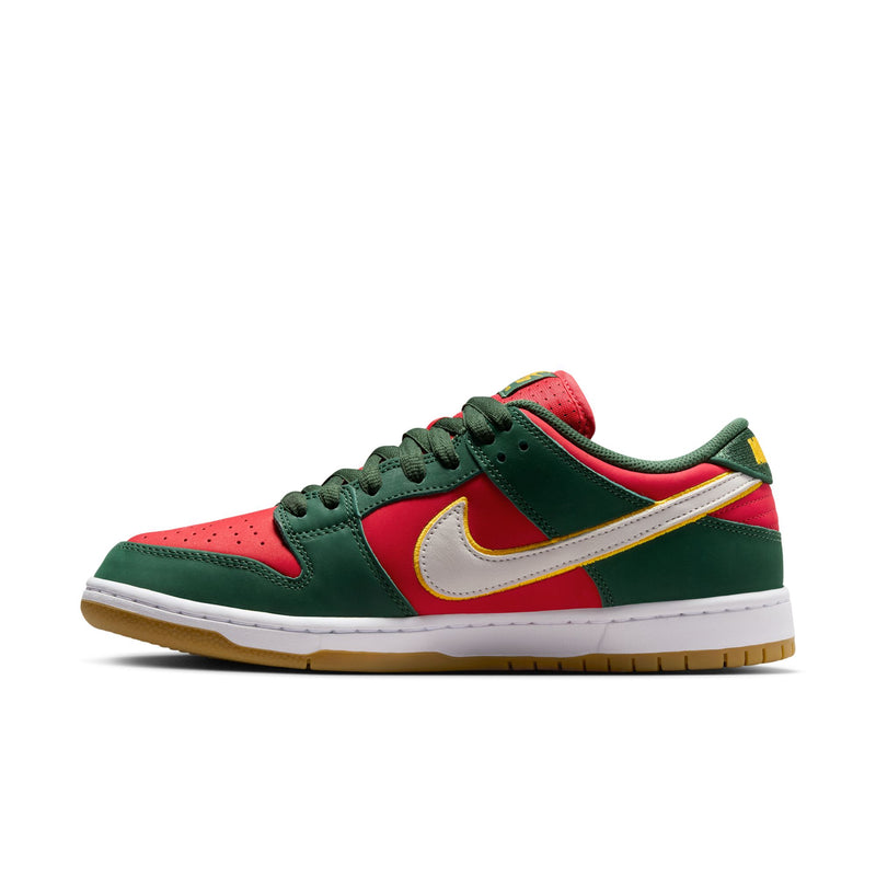 Nike SB Dunk Low Pro Premium "Seattle Supersonics" Fir/White/University Gold/Fire Red