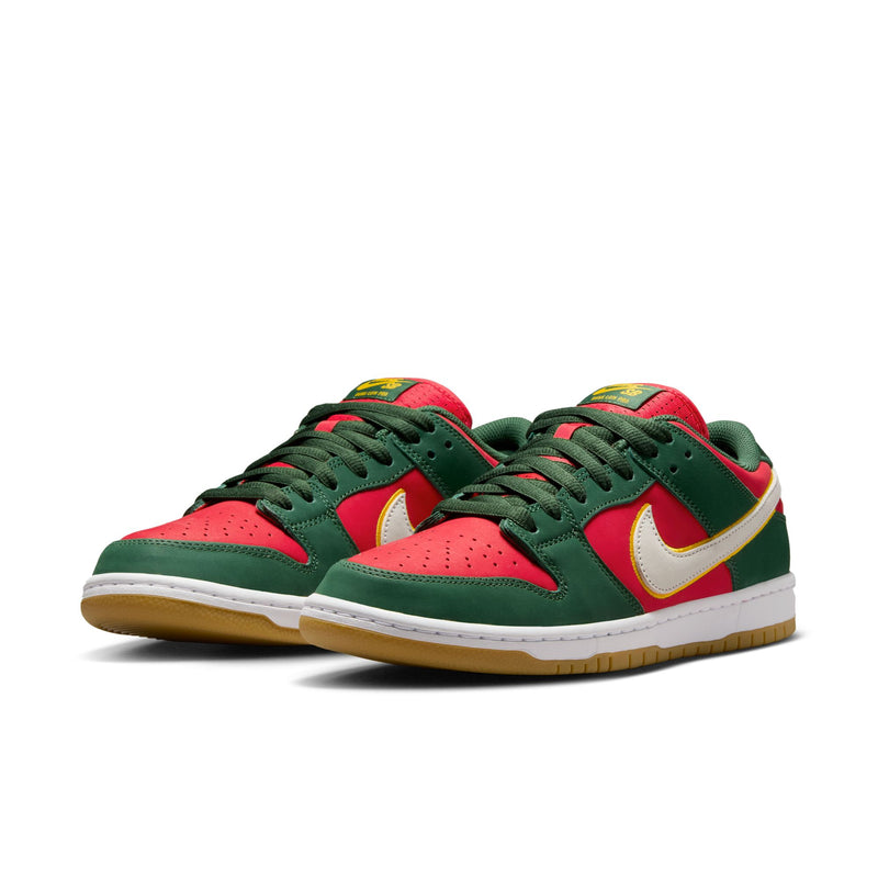 Nike SB Dunk Low Pro Premium "Seattle Supersonics" Fir/White/University Gold/Fire Red