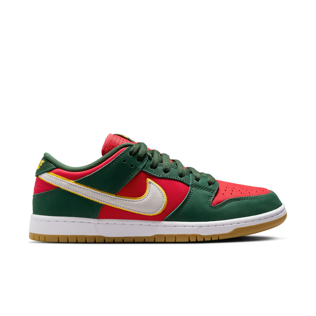 Nike SB Dunk Low Pro Premium "Seattle Supersonics" Fir/White/University Gold/Fire Red