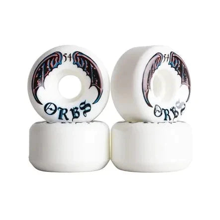 Orbs Wheels Specters White 54mm profile view