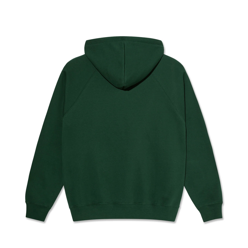 Polar Hoodie Default Dark Green back view