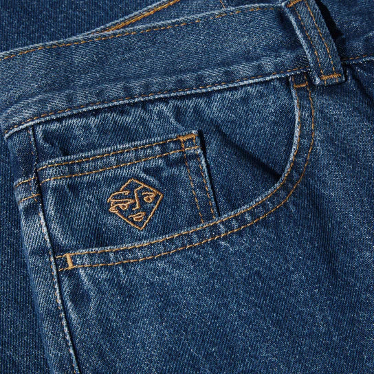 Polar '89! Jeans Dark Blue change pocket graphic detail