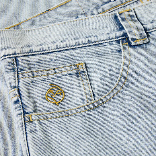 Polar Big Boy Jeans Light Blue change pocket logo detail