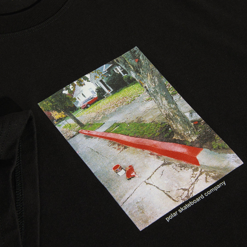 Polar T-Shirt Red Curb Black graphic detail