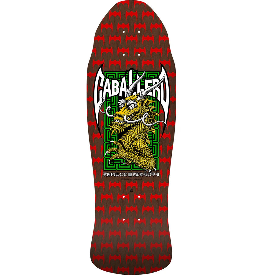 Powell Peralta Deck Caballero Street Spoon Red Brown 9.625" bottom graphic