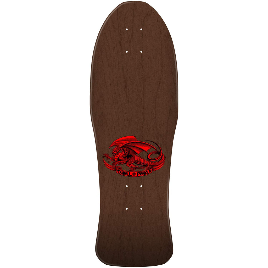 Powell Peralta Deck Caballero Street Spoon Red Brown 9.625" top graphic