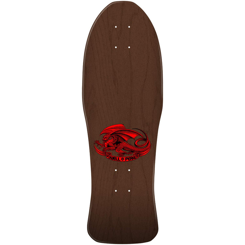 Powell Peralta Deck Caballero Street Spoon Red Brown 9.625" top graphic