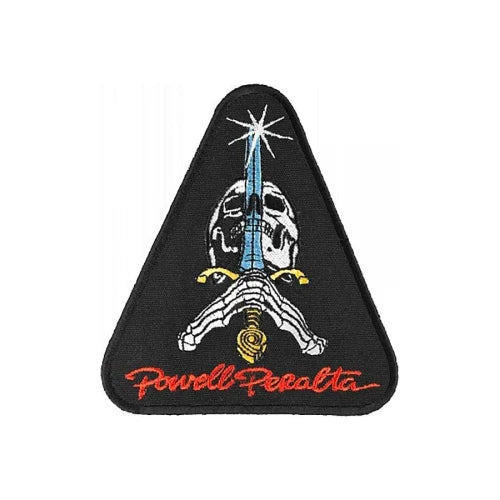 Powell Peralta Patch Skull and Sword front view