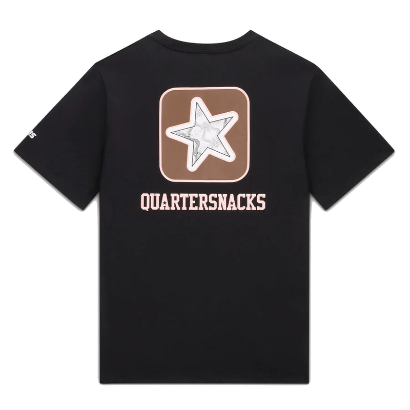 Converse X Quartersnacks T-Shirt Black back view