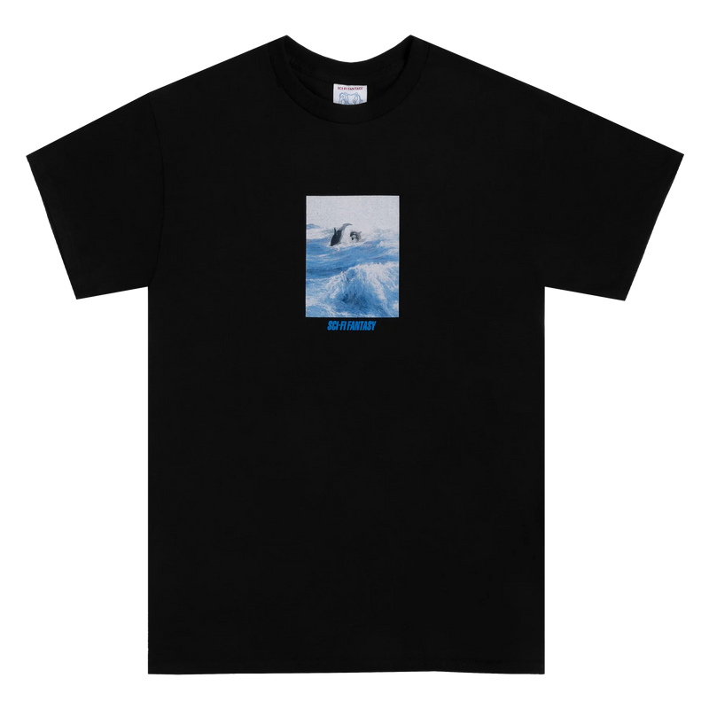 Sci-Fi Fantasy T-Shirt Killer Whale Black Front View