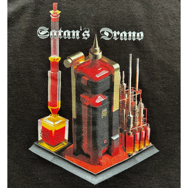 Satan's Drano Long Sleeve T-Shirt Drano Factory Black graphic detail