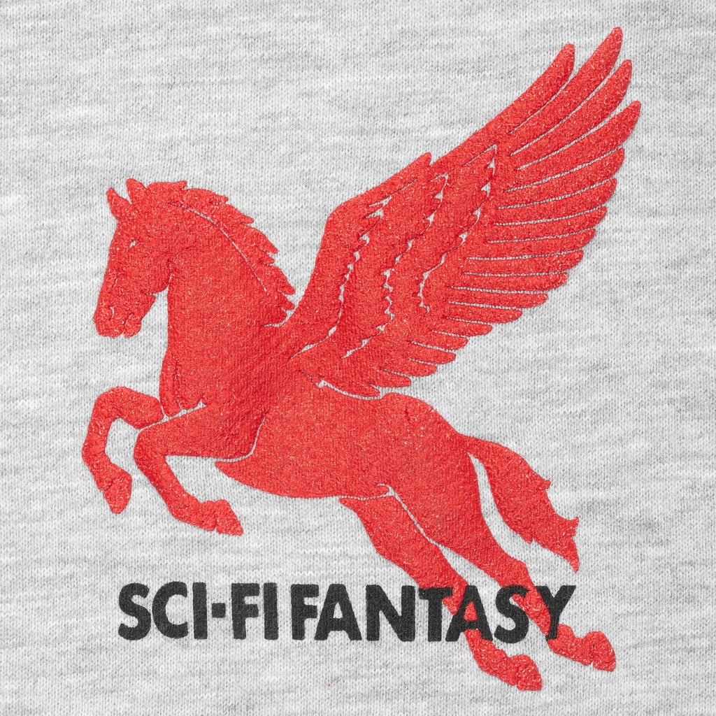 Sci-Fi Fantasy Crew Neck Sweater Pegasus Heather Grey