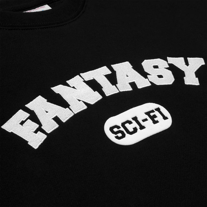 Sci-Fi Fantasy Crew Neck Sweater Sci-Fi U Black detailed logo view