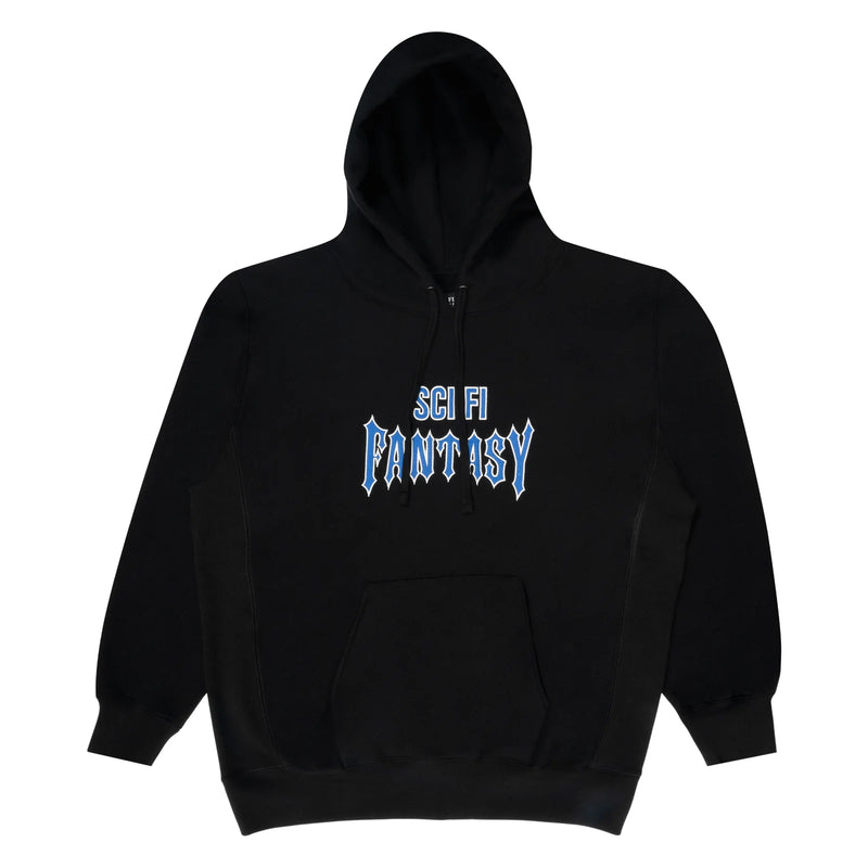 Sci-Fi Fantasy Hoodie Biker Black