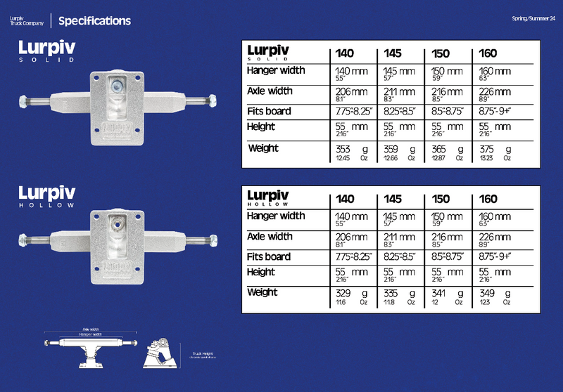 Lurpiv Polished Trucks 160mm