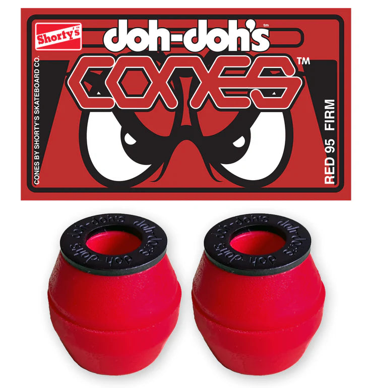 Shortys Bushings Doh Doh Cones Red Medium 95a