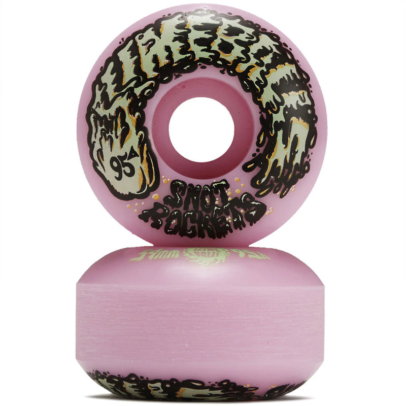 Slimeball Wheels Snot Rockets Pastel Pink 54mm 95a profile view