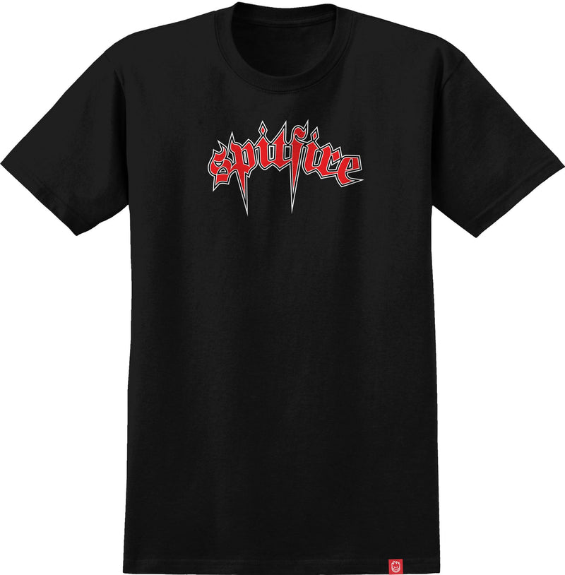 Spitfire T-Shirt Venom Black/Red/White front