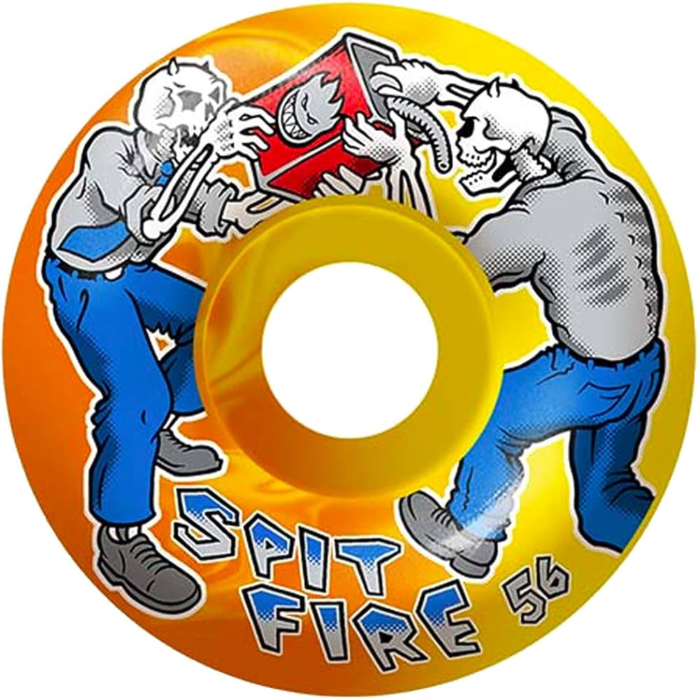 Spitfire Wheels Firefight Classic Swirl Orange/Yellow 54mm