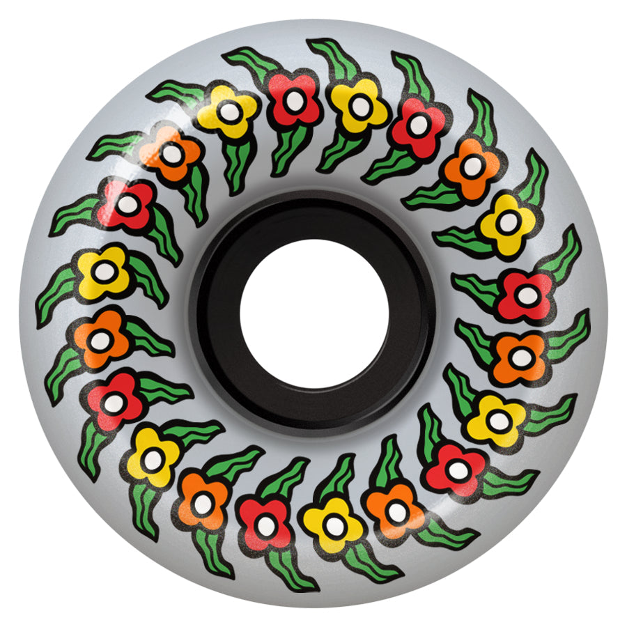 Spitfire Wheels 80HD Conical Full Gonz Flower Clear 54mm front view