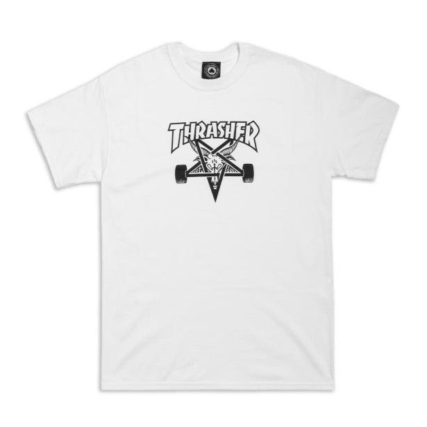 Thrasher T- Shirt Skategoat White front view