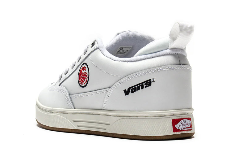 Vans Skate Cab 4 VCU White heel close up