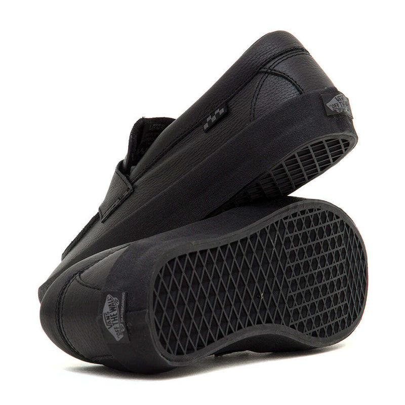 Vans Skate Loafer Black/Black sole and heel detail