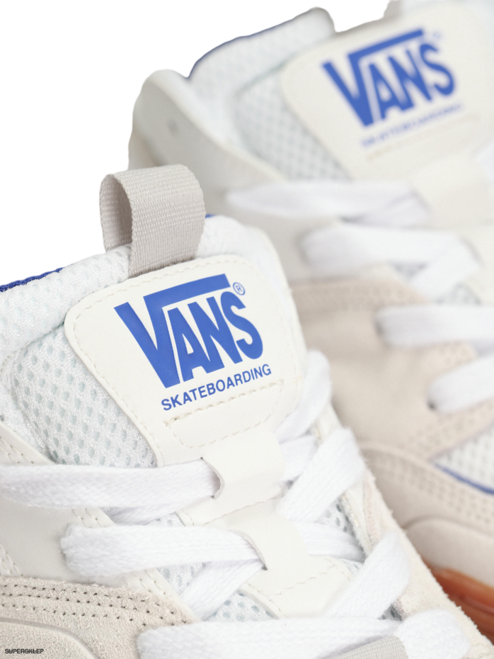 Vans Skate Mixxa White/Light Blue tongue detail