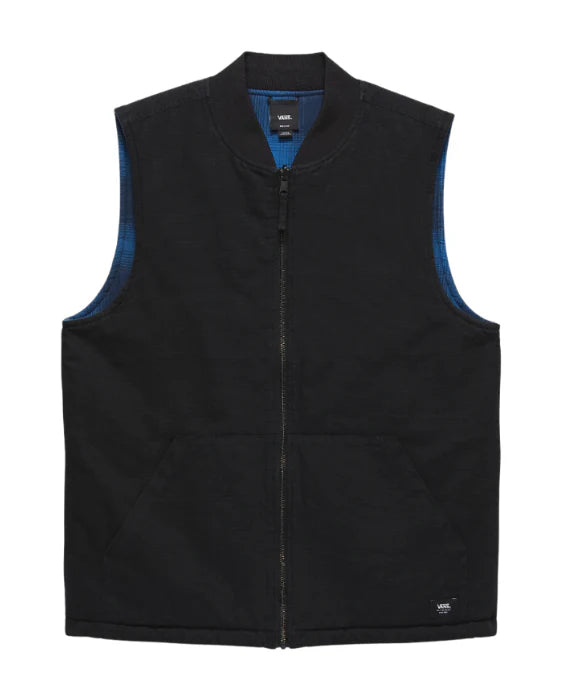 Vans Vest Talbot Reversible Black/True Blue front black out view