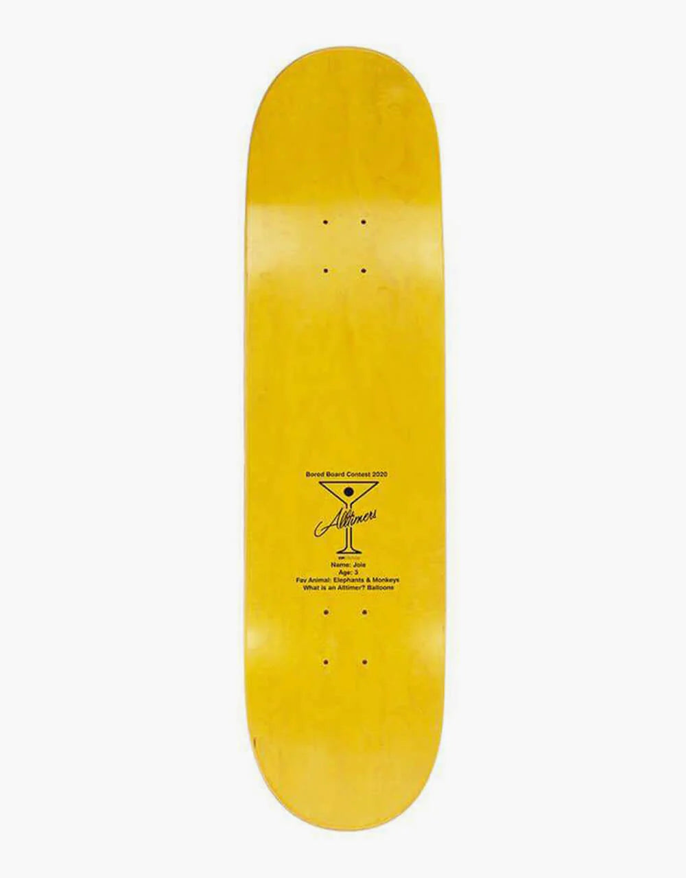 Alltimers Deck Bored Boards Joie 8.5" top graphic
