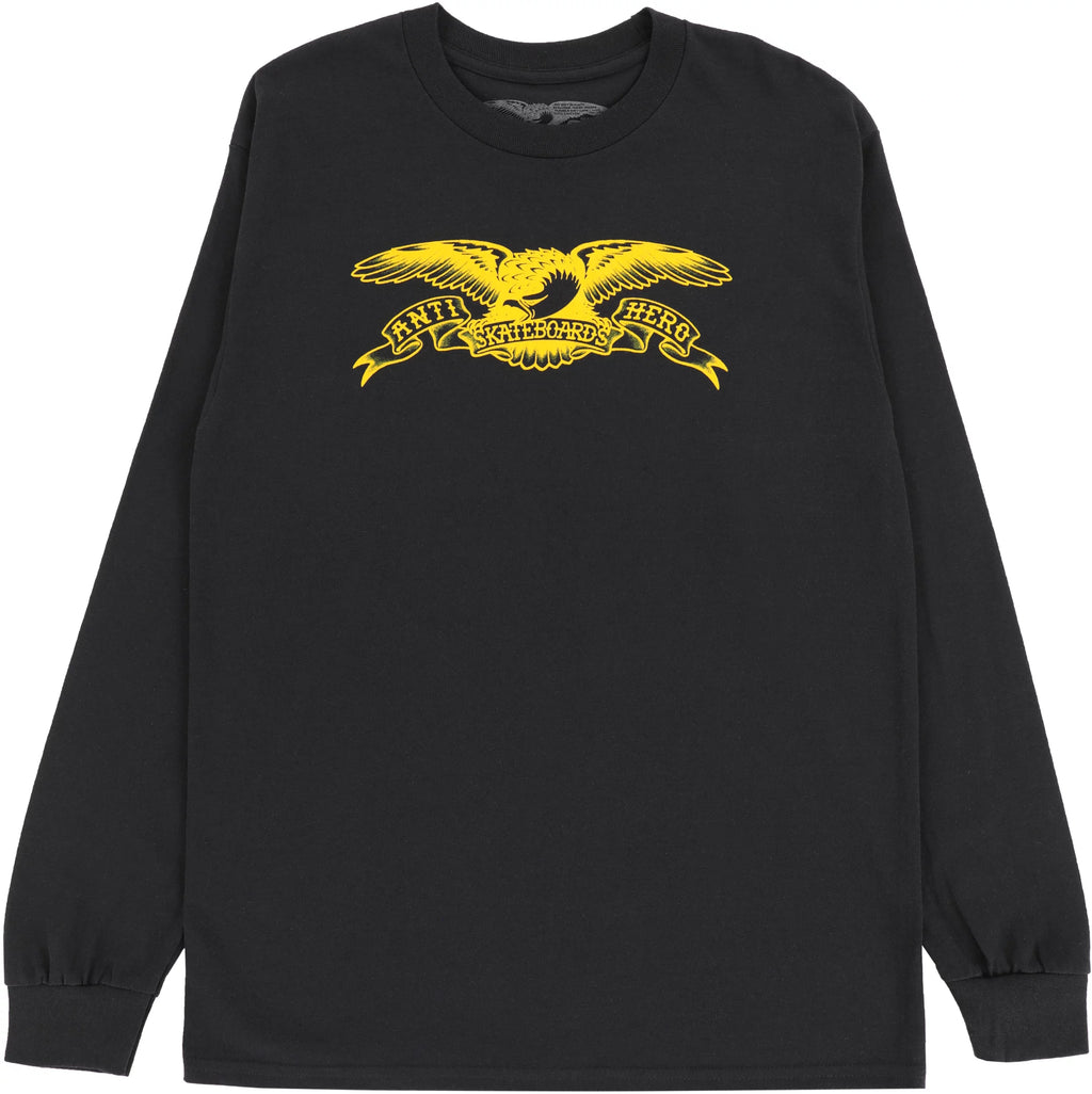 Anti Hero L/S T-Shirt Basic Eagle Black/Gold front view