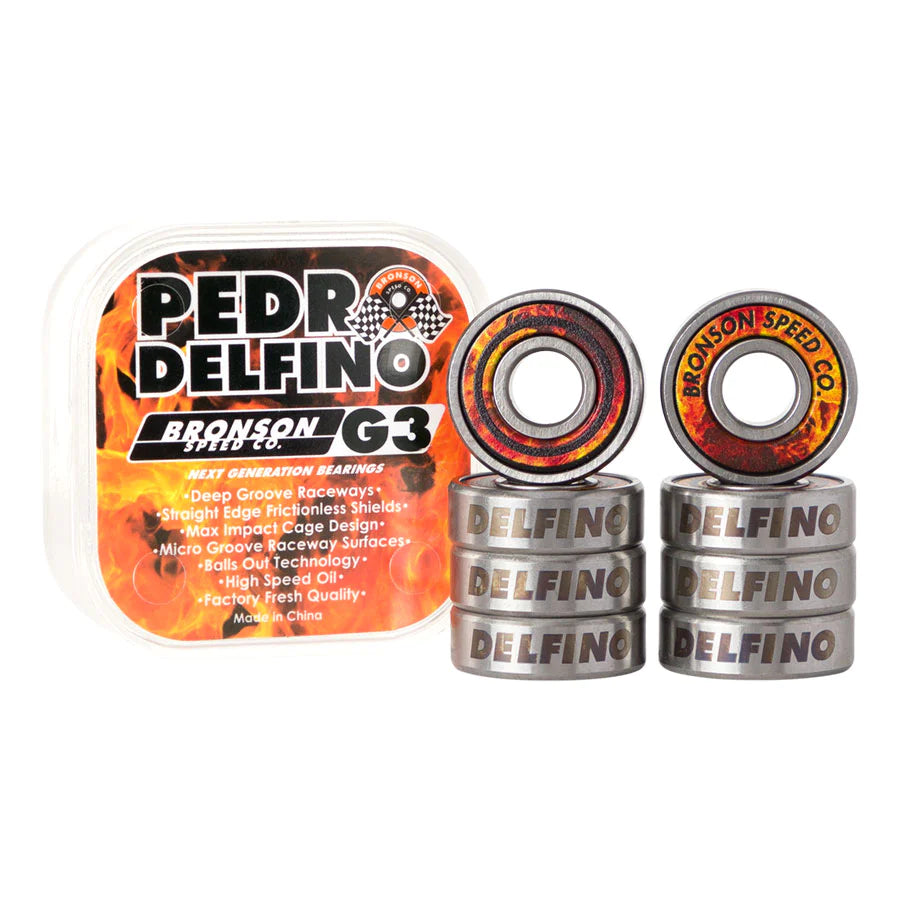Bronson Pedro Delfino Pro G3 Bearings package contents view