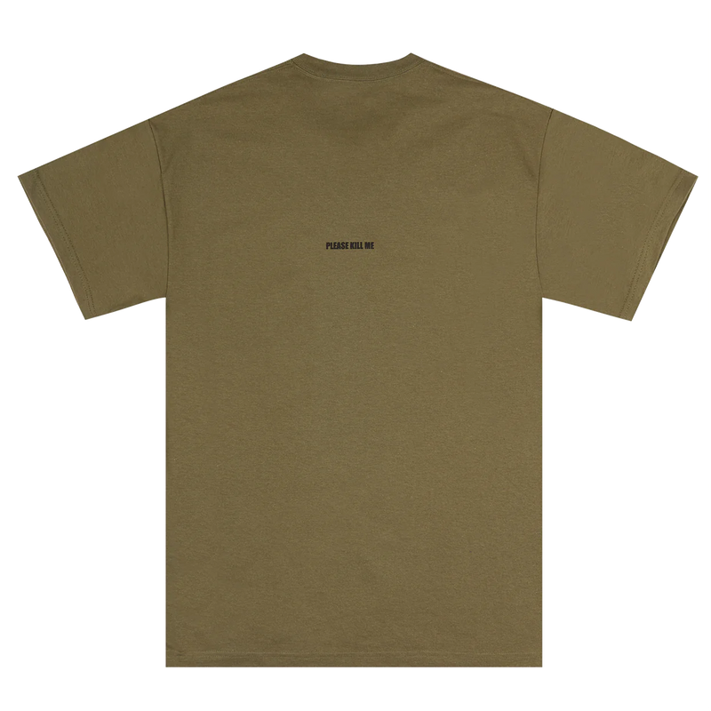 Bronze T-Shirt Lantern Military Green back view
