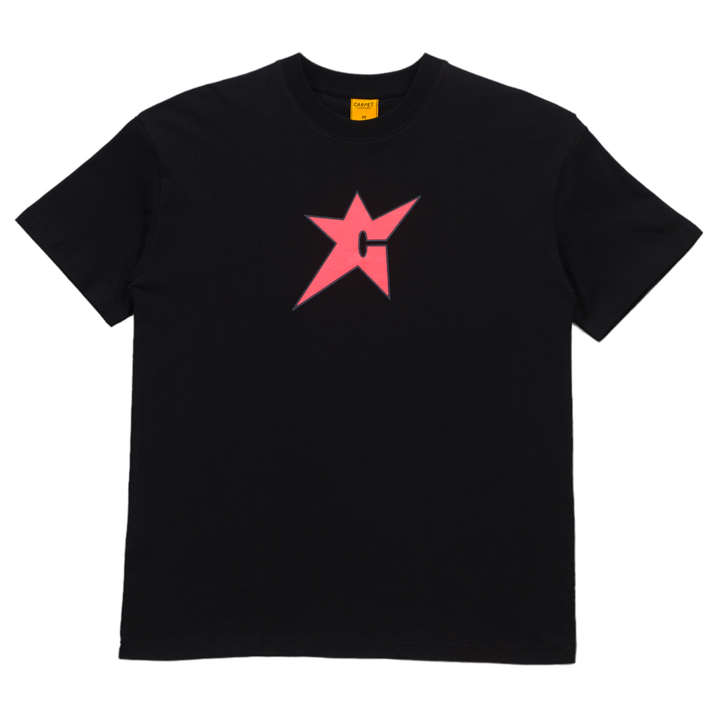Carpet Company T-Shirt S16 C-Star Black front view