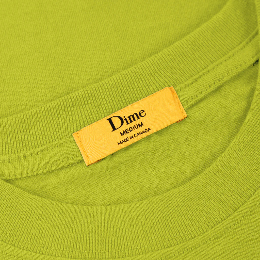 Dime T-Shirt  Classic Leafy Olive tag view